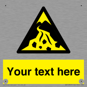 Custom Warning: Debris flow zone